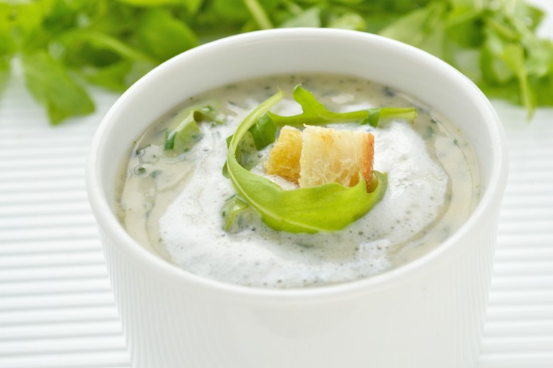 Cremige Rucola-Suppe