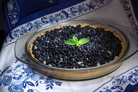 Erfrischender Heidelbeerkuchen