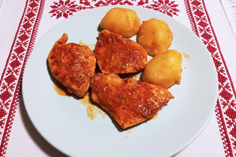 Pute in Chilisauce