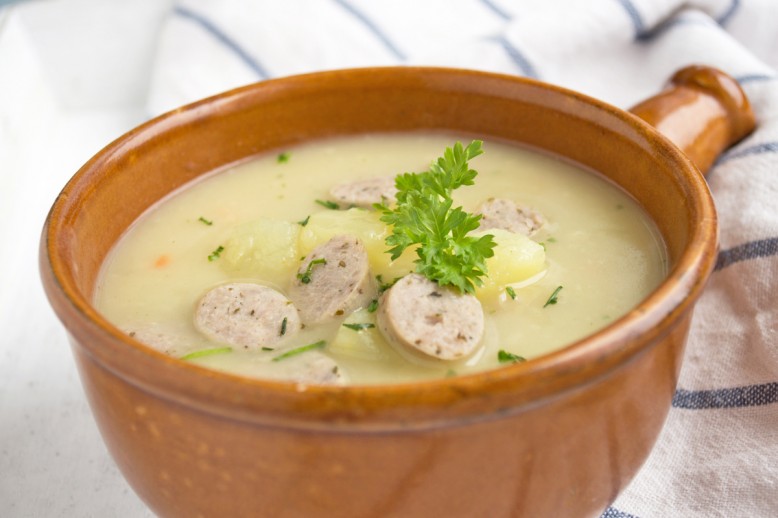 Kartoffeleintopf mit Bratwurst