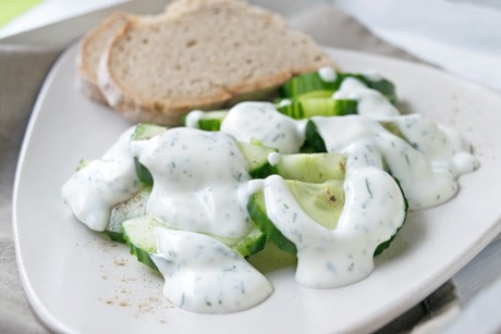 Gurke in Minzesauce