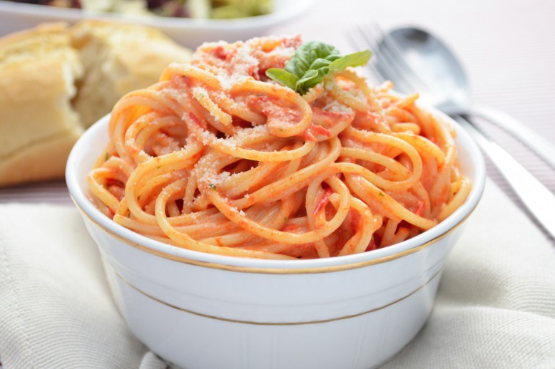 Paprika-Spaghetti