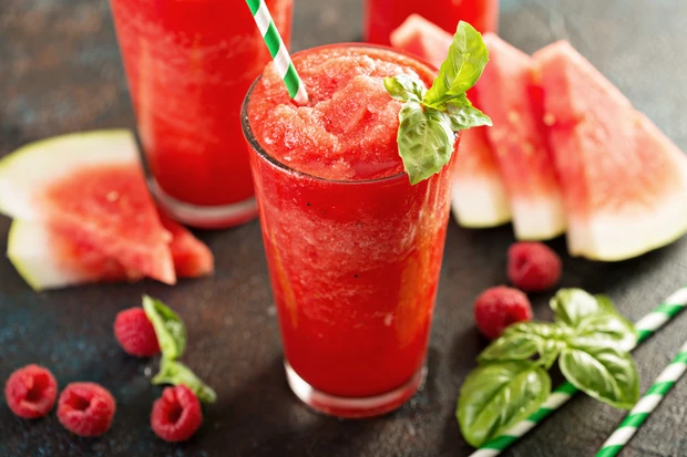 Melonen-Himbeer-Slush