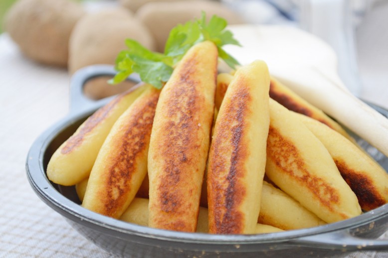 Gebackene Kartoffelnudeln