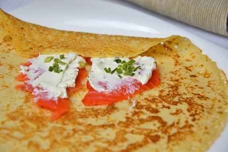 Crepes mit Lachs