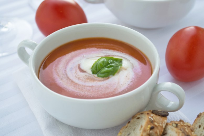 Würzige Tomatencremesuppe