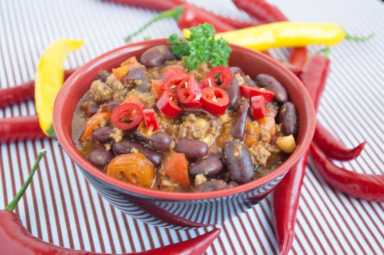 Chili-con-Carne mit Kaffee
