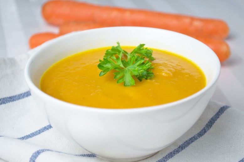 Herzhafte Karottencremesuppe