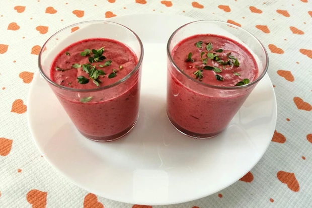 Ribisel-Sauerrahm-Smoothie