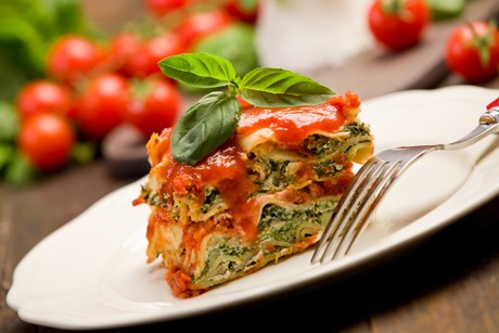 Spinat Schafkäse Lasagne