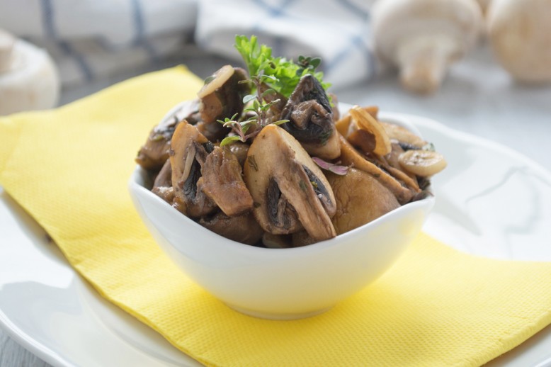 Champignons in Balsamico-Soße