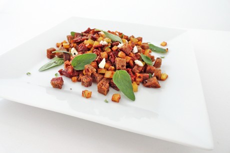Schnelle Kräuter-Erdäpfel-Pfanne