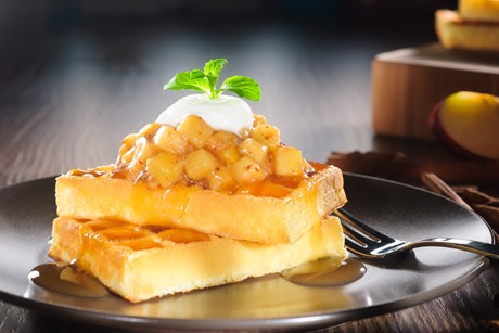 Apfel Waffeln
