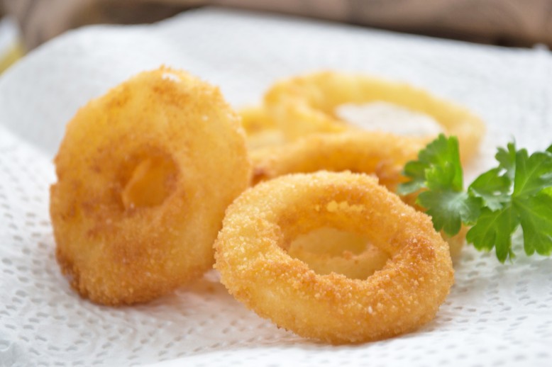 Knusprige Zwiebelringe
