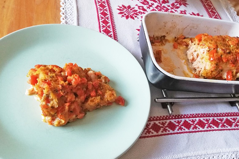 Lachsfilets mit Tomatenkruste