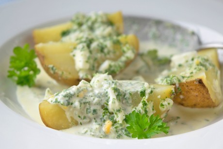 Warme grüne Sauce