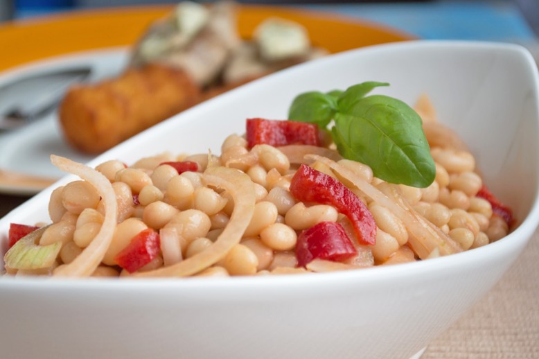 Weißer Bohnensalat