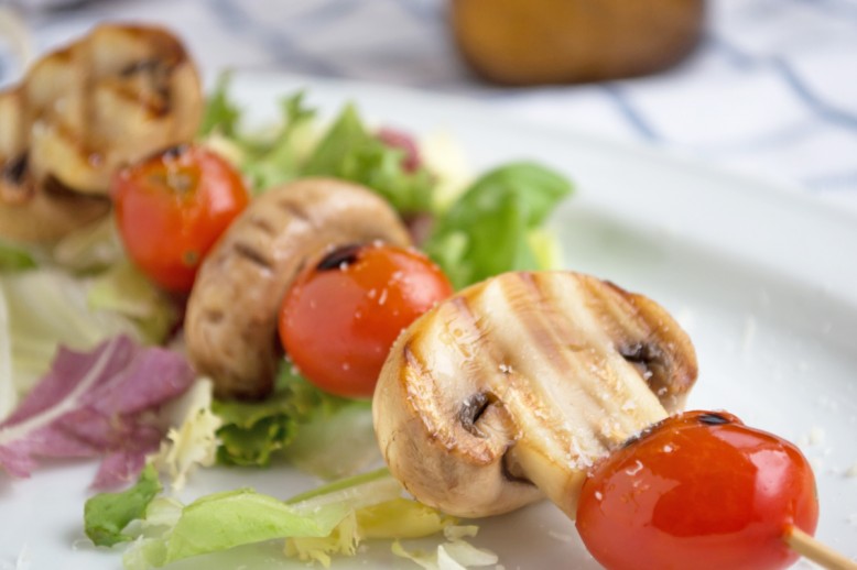 Gegrillte Champignons