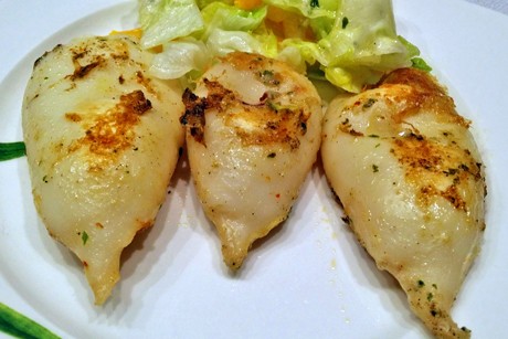 Gegrillte Calamari