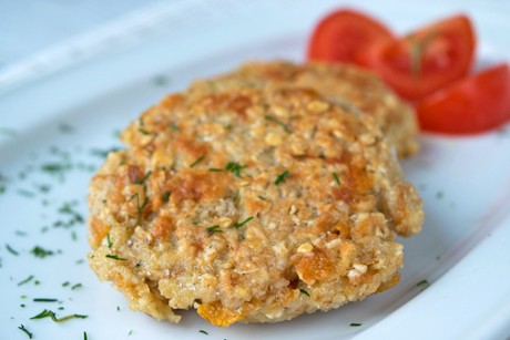 Hüttenkäse-Hafer Bratlinge