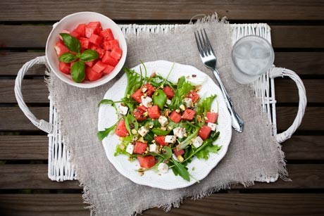 Rucola-Melonen Salat