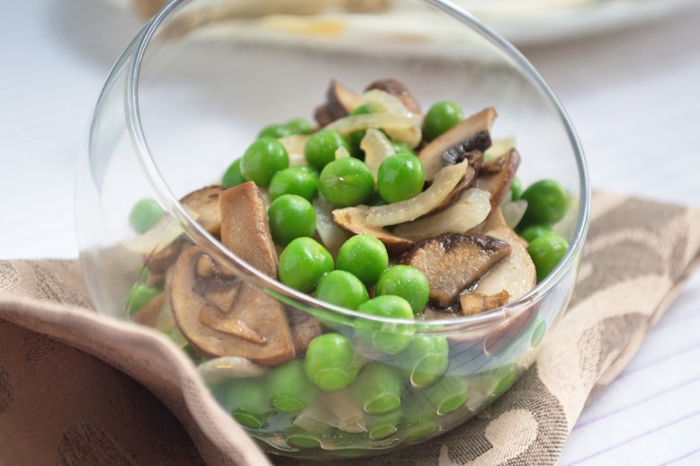 Erbsen-Pilz-Salat