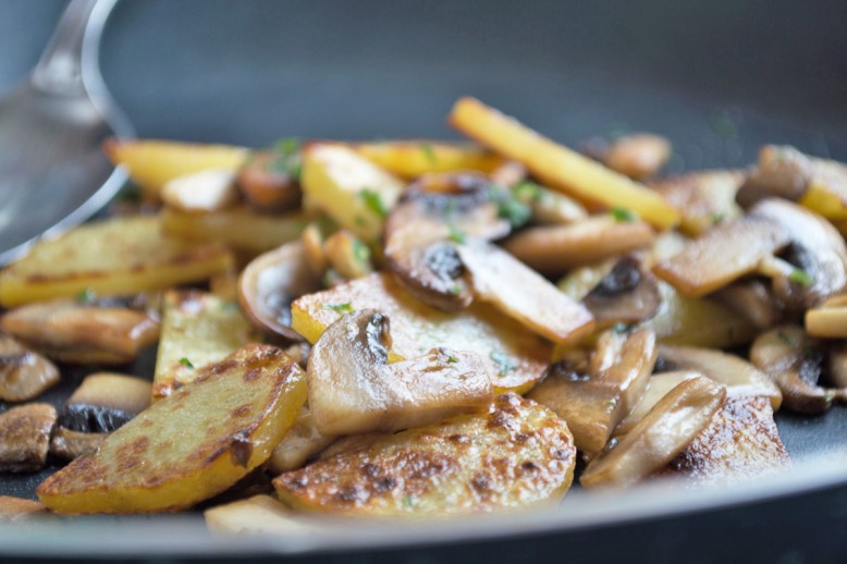 Champignon-Bratkartoffel