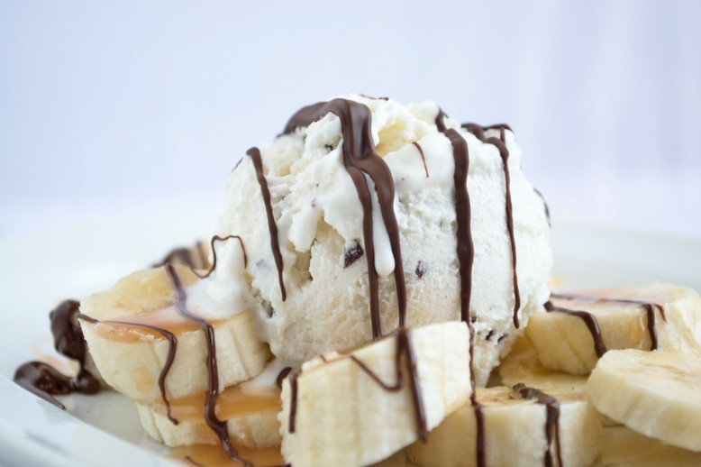 Schneller Bananen Schokobecher