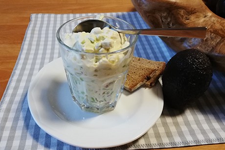 Avocado im Glas