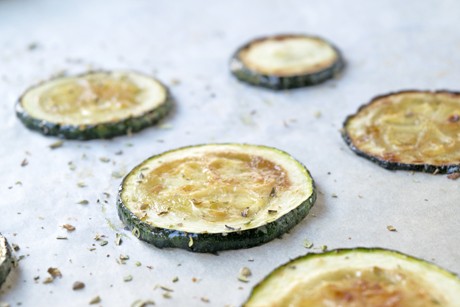 Gebackene Zucchinischeiben