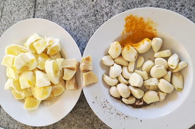 Knoblauch-Zitronen-Shot