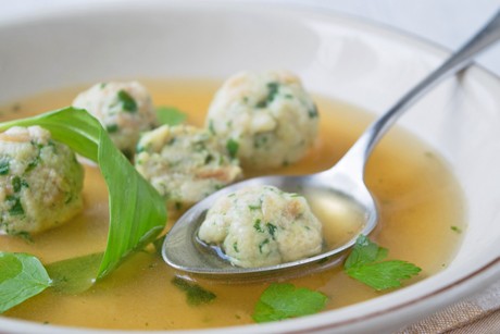 Frühlingshafte Bärlauchknödel