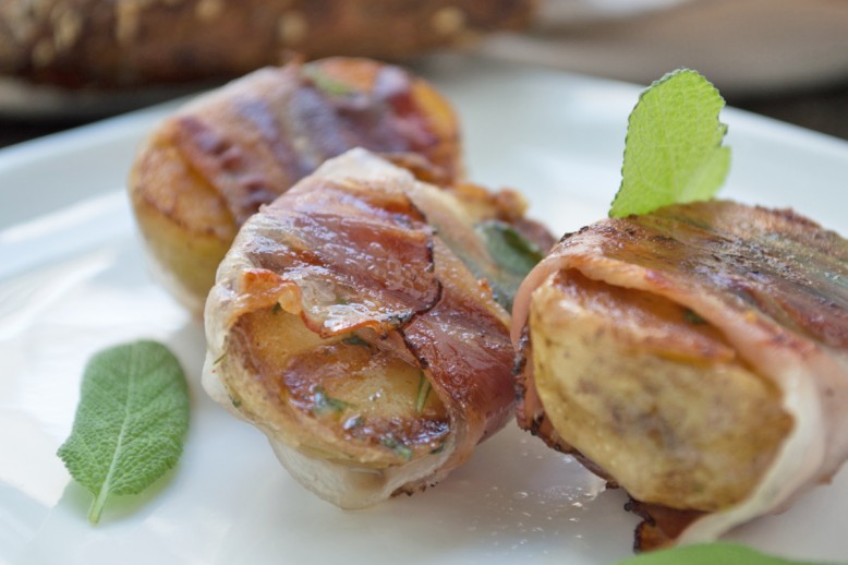Kartoffel mit Salbei und Speck