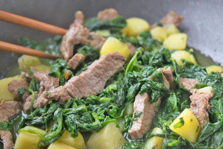 Rindfleisch Wok im Thaistyle
