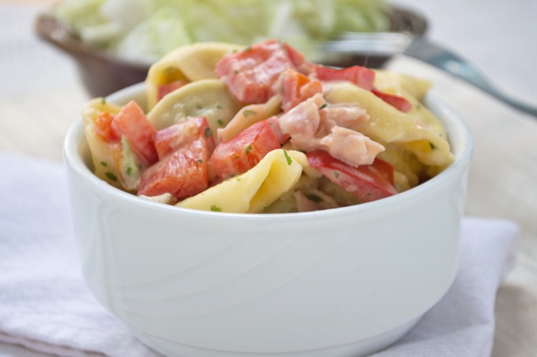 Tortellini in Schinken-Paprika-Sauce
