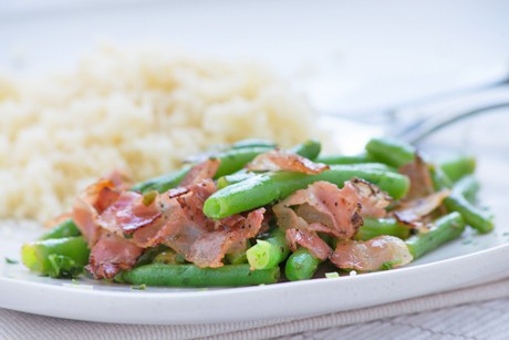Speck-Bohnen