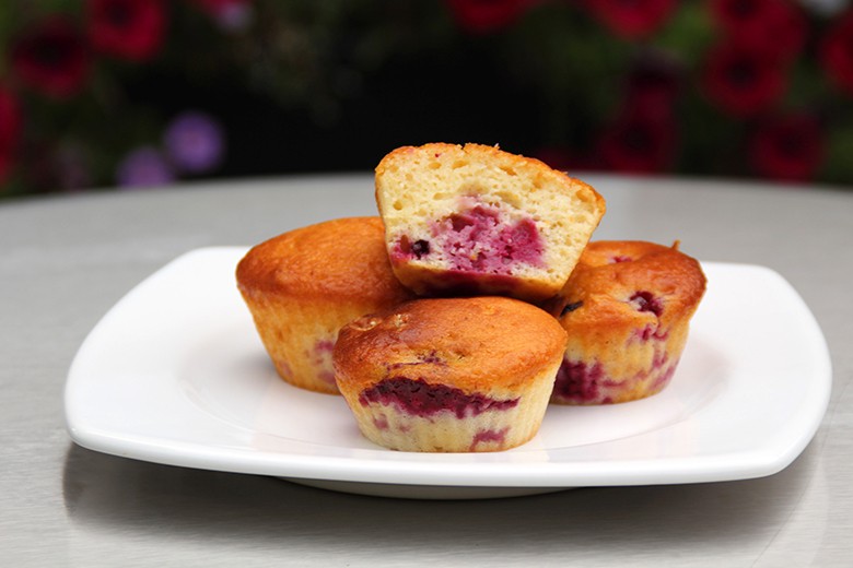 Brombeer-Muffins