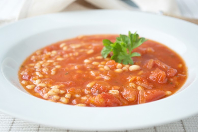 Tomatensuppe mit Rollgerste