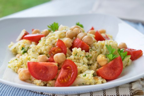 Kichererbsen-Hirse-Salat