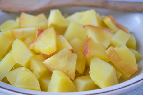 Kartoffeln mit Äpfel