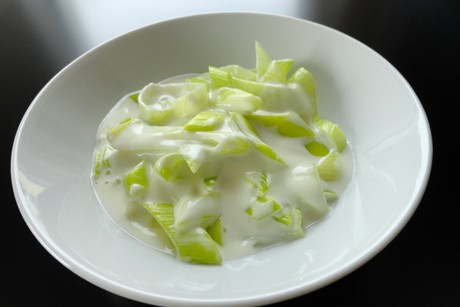 Gedünsteter Lauch