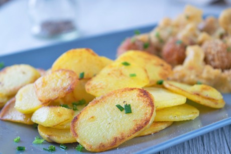 Gebratene Kartoffelscheiben