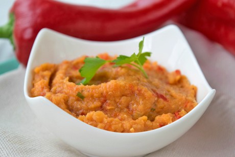 Linsencreme mit Paprika