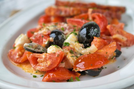 Tomaten-Oliven-Gemüse