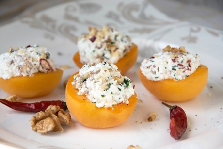 Marillen mit Ricotta