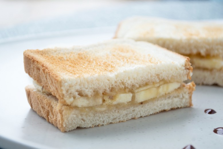 Gegrilltes Bananen-Sandwich