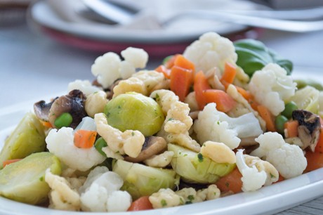 Spätzle mit Gemüse