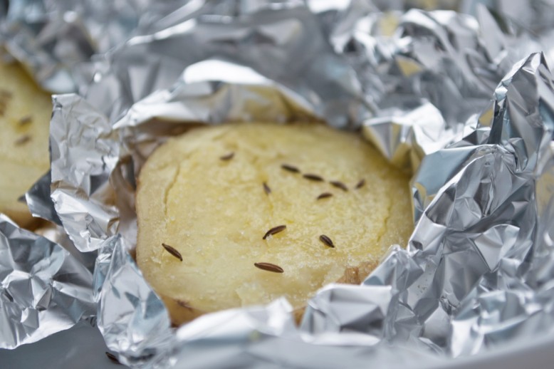 Gegrillte Kartoffel