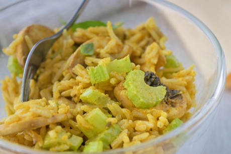 Reissalat mit Sellerie