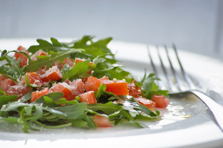 Rucola mit Parmesan